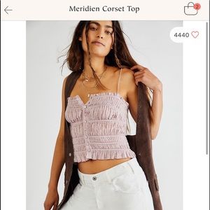 Free people meridien top size small